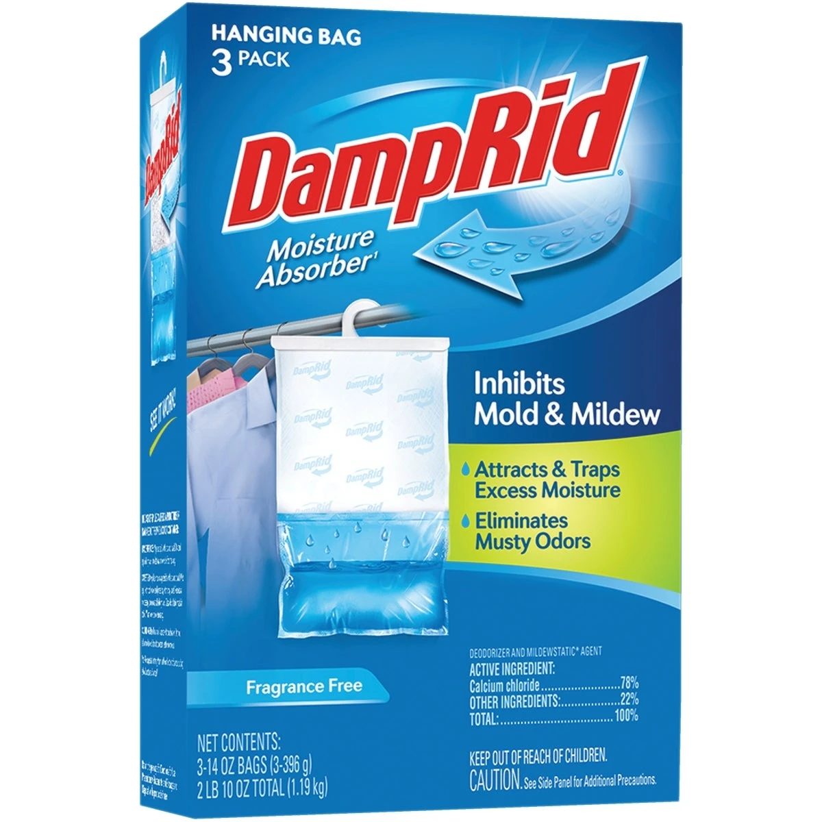 DampRid 42 Oz. Fragrance Free Hanging Moisture Absorber (3-Count).