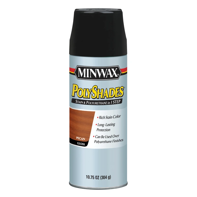 Polyshades Pecan Oil-based Interior Stain And Polyurethane Spray 10.75 Fl Oz