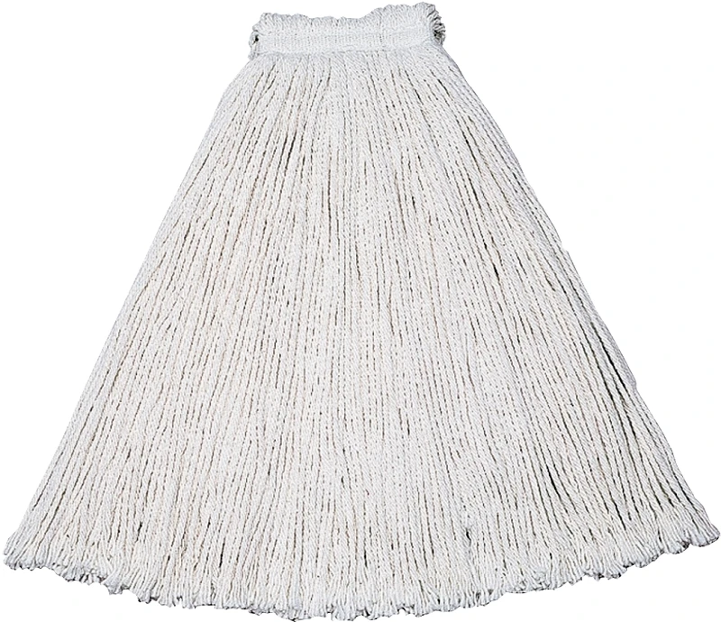 20 Oz. Cut-end Cotton Wet Mop Head With 1 In. Headband, White