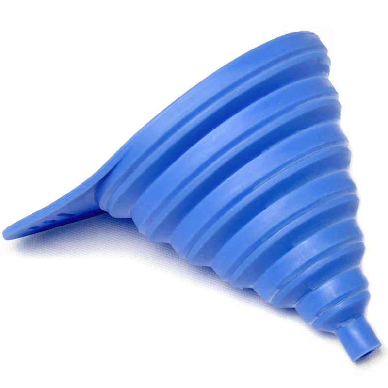 Blue 5 Inch High Collapsible Plastic Funnel Model 21654
