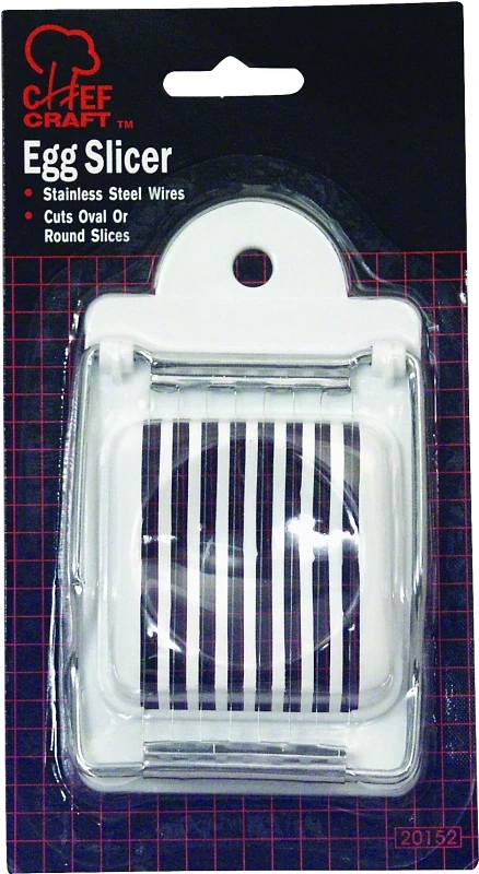 Chef Craft 4.25 In. W X 7 In. L White Stainless Steel Egg Slicer Model 20152