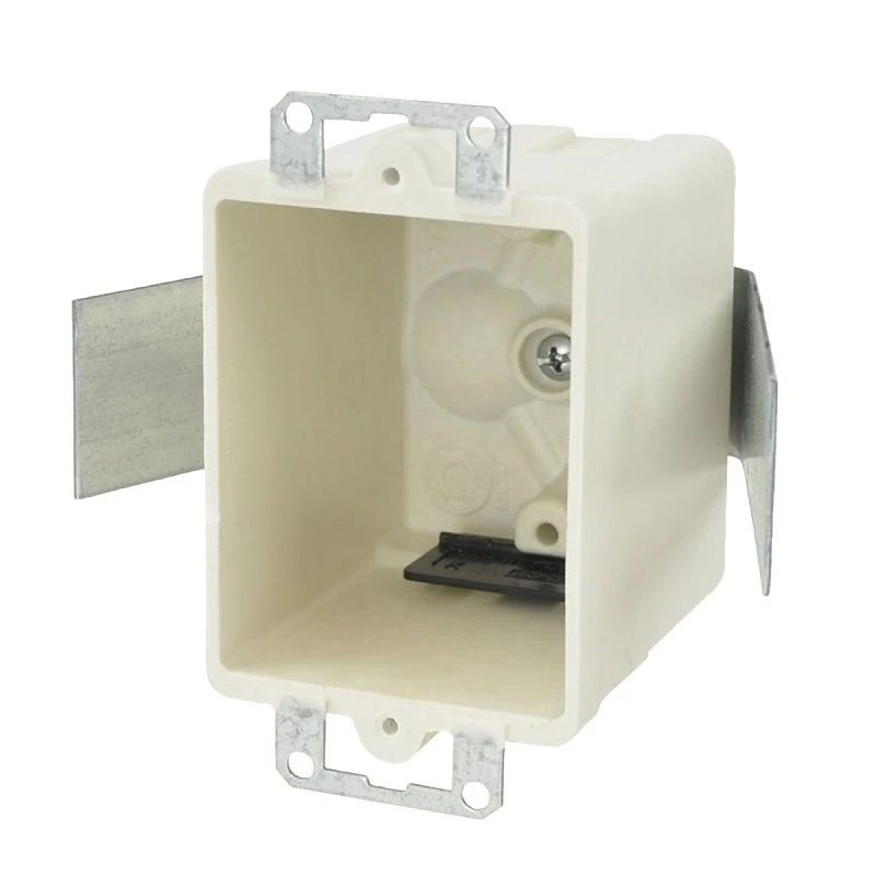 Fiberglass Switch/outlet Box 1-gang With Knockouts And Insulation
