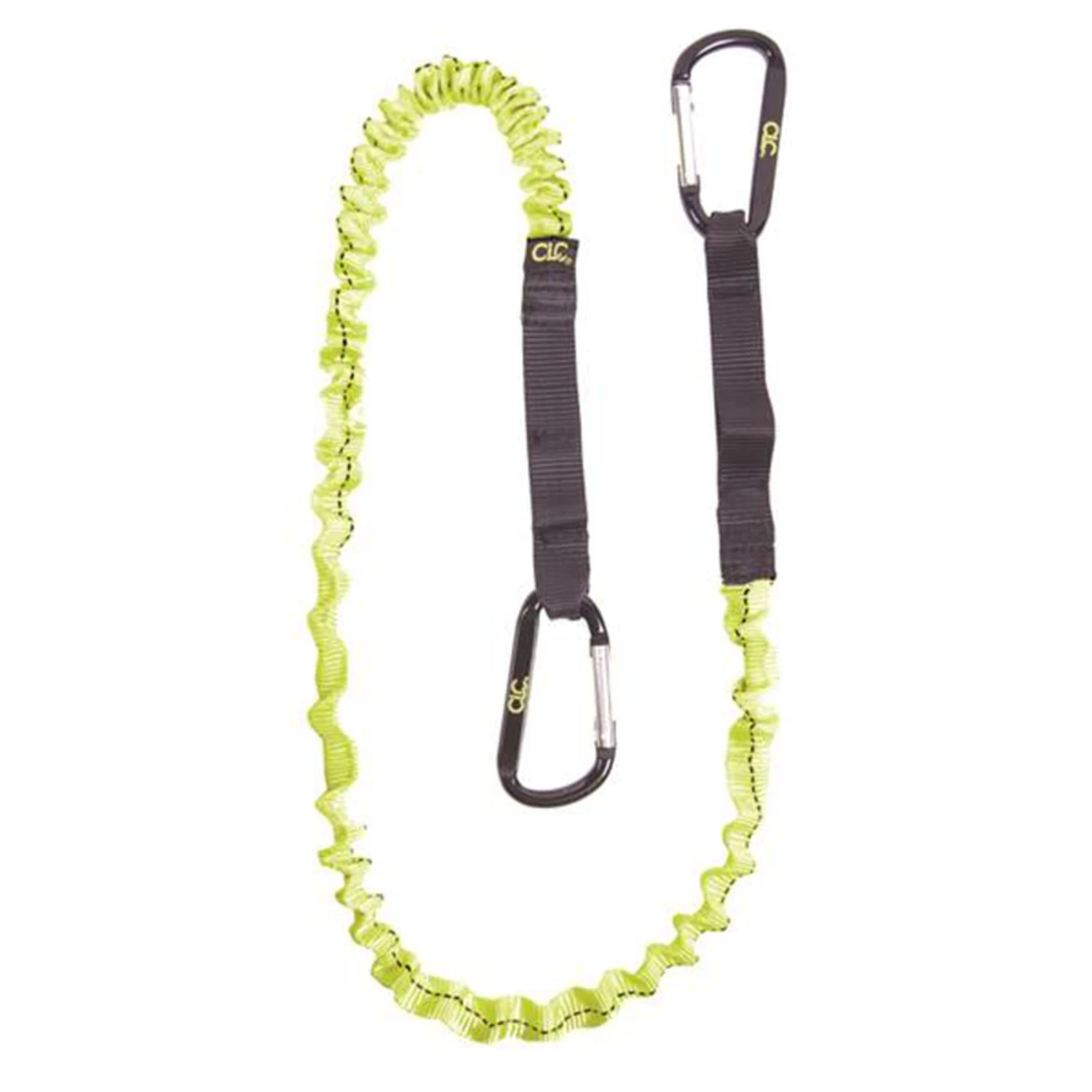 Clc Polyester Fabric Carabiner Tool Lanyard 39 To 56 In. L Black/yellow