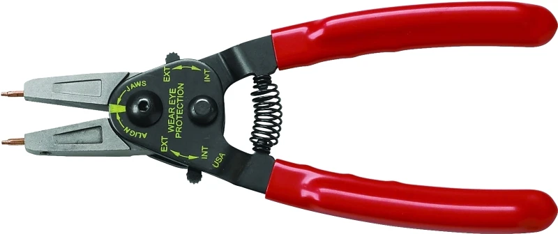 3150d Snap Ring Pliers For Internal And External Use With Color-coded Tips