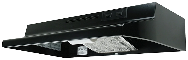 30 Inch Ductless Under Cabinet Range Hood With Light In Black - Model Ad1306