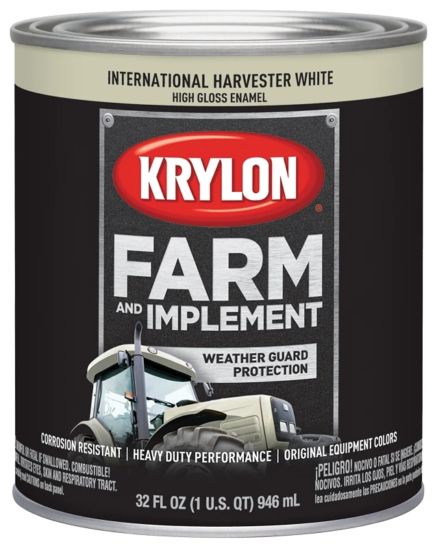 Farm & Implement Paint - Durable White Paint For Tough Projects - Model K02034000
