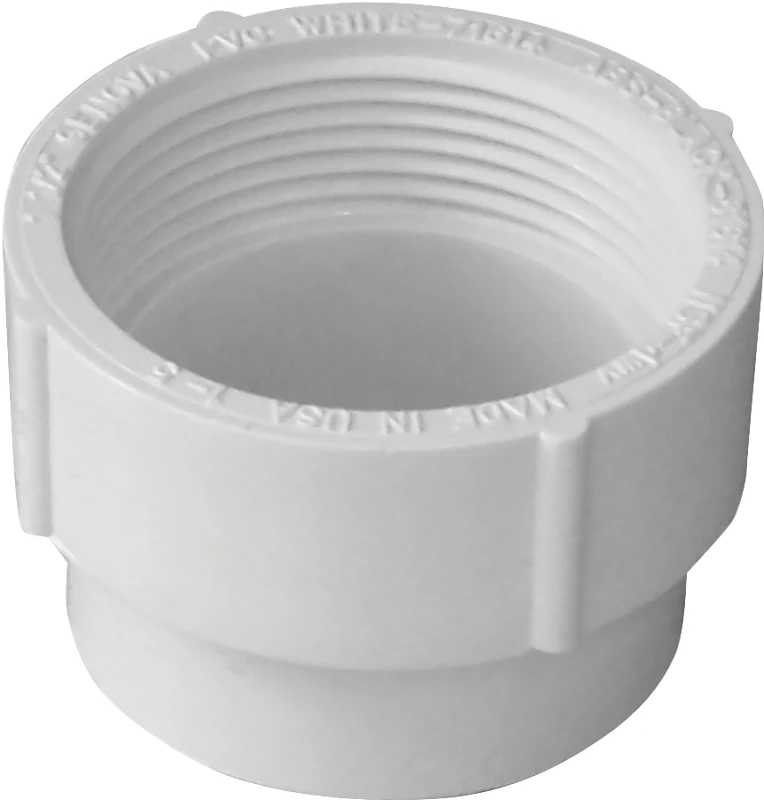 2 Inch Pvc Dwv Clean-out Adapter With Spigot X Fnpt Connection