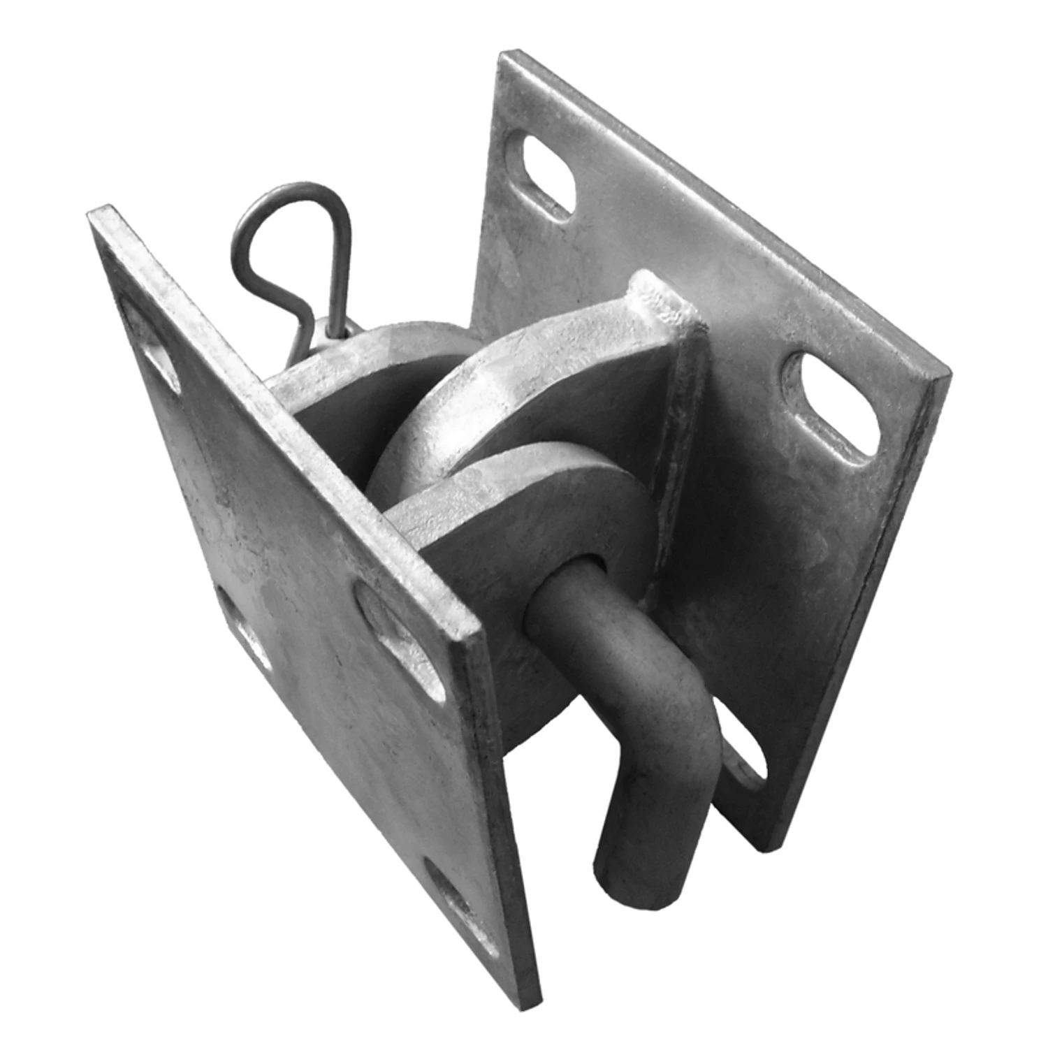 Silver Galvanized Steel Connector Hinge 5 In X 5 In X 1/4 In