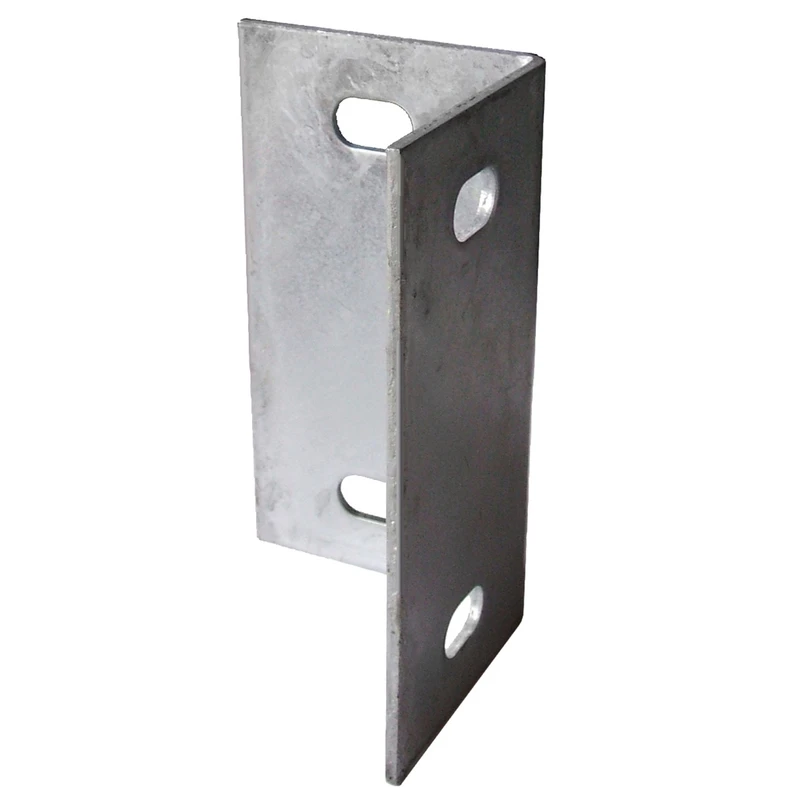 Silver Galvanized Steel Inside Corner Bracket, Model 10002, 5 In X 3.25 In