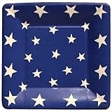 Entertaining with Caspari Stars Paper Salad/Dessert Plates, Pack of 8