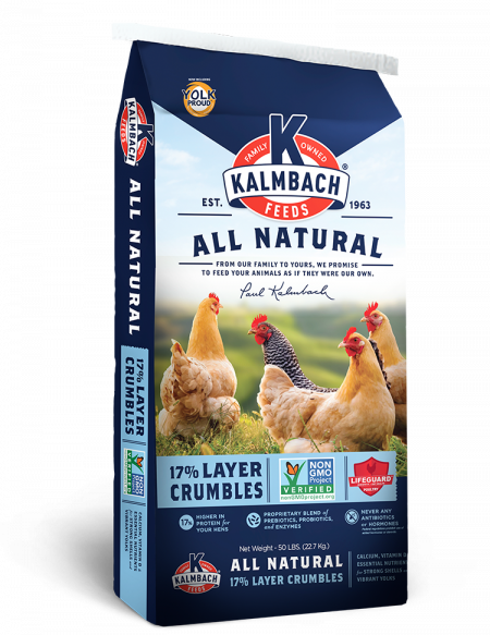 17% Layer Crumble Non-gmo Chicken Feed 50 Lb.