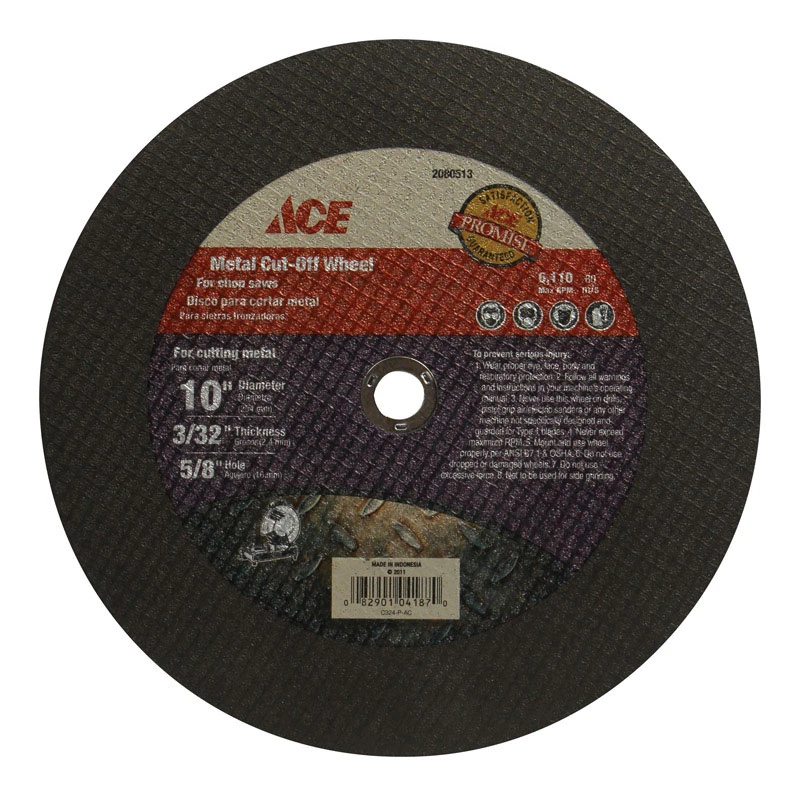 10 In. Metal Cut-off Blade 0.09 In. Thick X 5/8 In. Arbor - 1 Piece