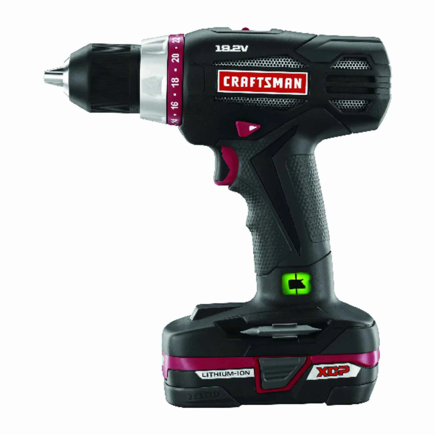 C3 19.2 Volt 1/2 Inch Cordless Drill Kit With 1600 Rpm And 2 Speed Settings