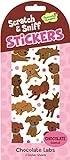 Scratch & Sniff Chocolate Labs Scented Sticker Pack - Fun And Engaging For Kids