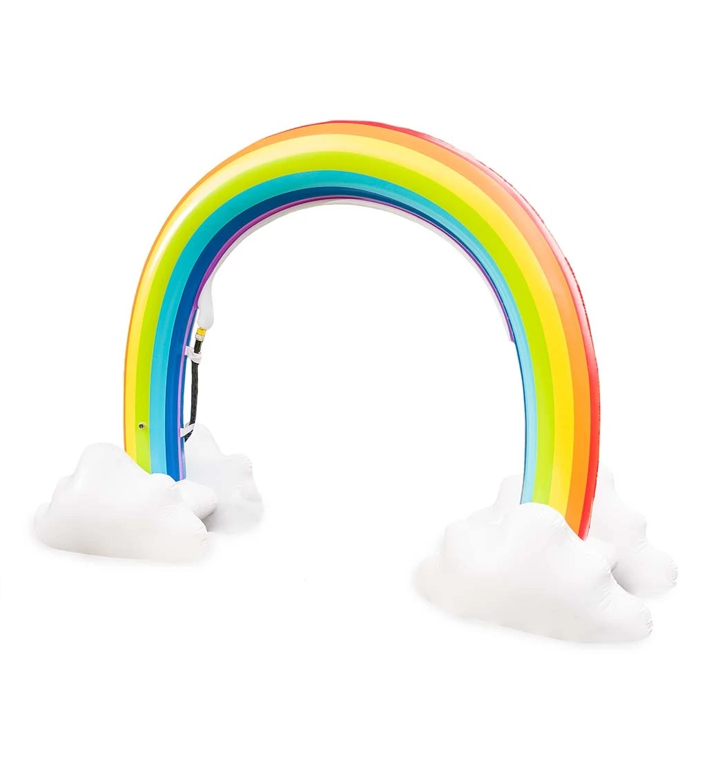 Giant Inflatable Rainbow Arch Sprinkler For Kids Outdoor Play - Fun Water Toy