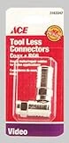 Tool-less Rg6 Coaxial Connector Right Angle - 2 Pack Model 3163342