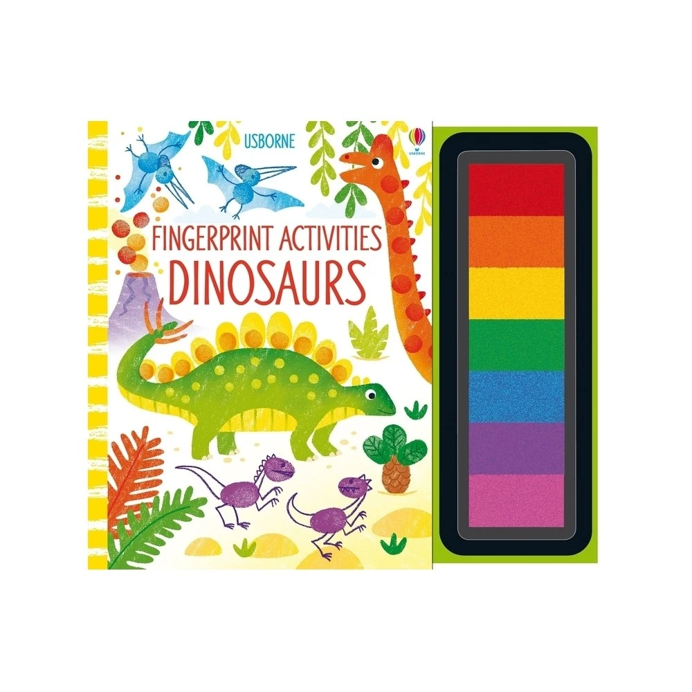 Fingerprint Activities Dinosaurs By Fiona Watt - Spiral Bound Book For Kids