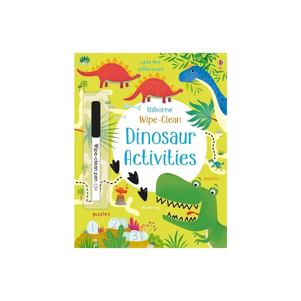 Wipe-clean Dinosaur Activities Book By Kirsteen Robson - Paperback Edition