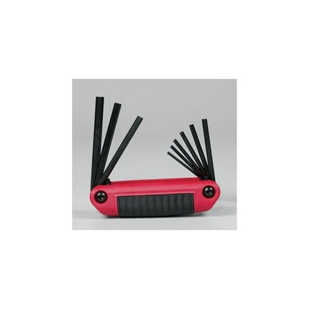 5/64 To 1/4 Sae Ergo Fold Hex Key Set Multi-size 9 Pieces