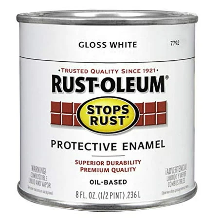 Rust-resistant 730 Horsepower Stop Rust Gloss White Paint - Model 7792