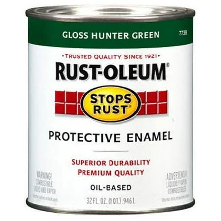 7738-502 Quart Stop Rust Hunter Green Paint