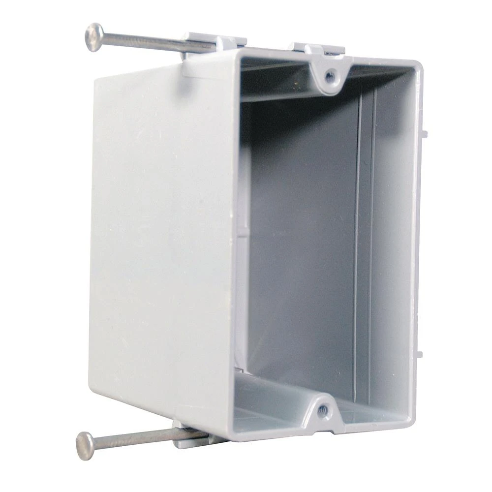 Slater New Work Plastic 1-gang Captive Mounting Nail Quick Entry Deep Switch And Outlet Box