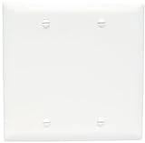 Tp23wcc12 Trade Master Nylon Blank Wall Plate - Two Gang, White
