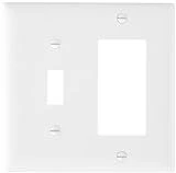 Tp126wcc12 Trade Master Nylon Wall Plate, Two Gang, White