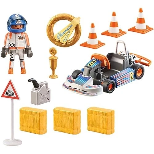 71187 Go-kart Racing Set With Accessories And Figures