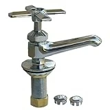 07-4045h Single Cross Handle Basin Faucet With Chrome Finish