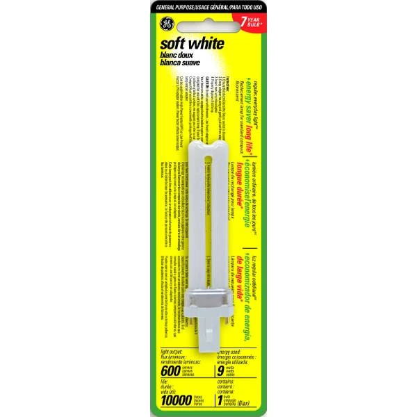 9-watt Soft White Energy Smart Compact Fluorescent Light Bulb