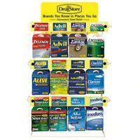 Lil' Drug Store 01170 Multi-dose Counter Display Rack For Peg Board Or Countertop