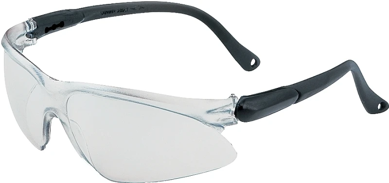 Visio Black Safety Glasses With Silver Lenses - Model 14476