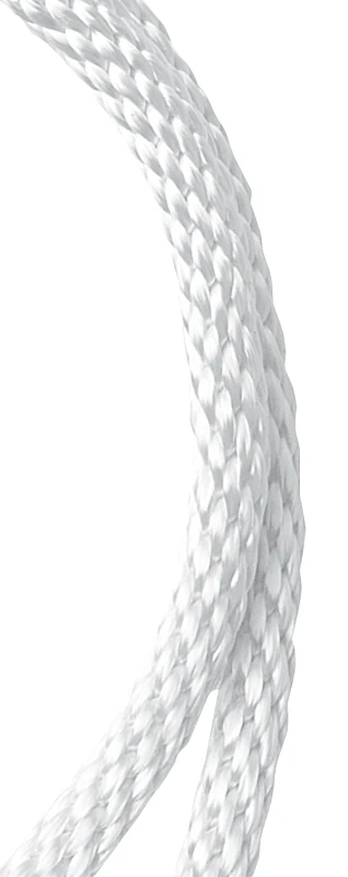 Solid Braided Nylon Rope, 3/16 Inch Diameter, 500 Feet Length, White