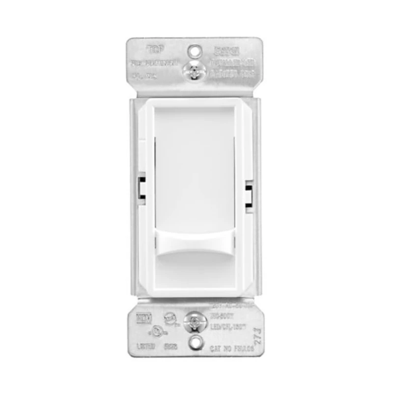 Slide Dimmer Switch, 120v, 150w, 1 Pole, White, 3 Gang