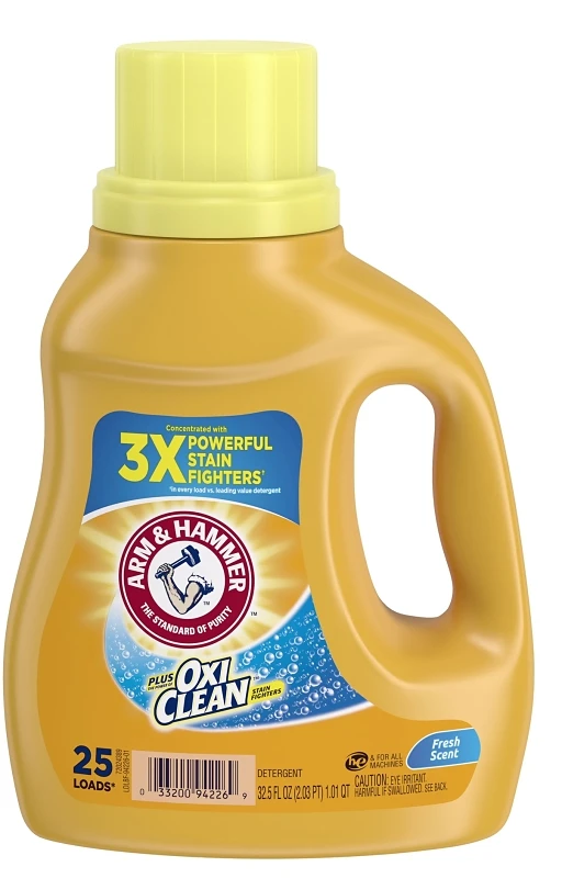 Plus Oxiclean Laundry Detergent 32.5 Oz Liquid Bottle