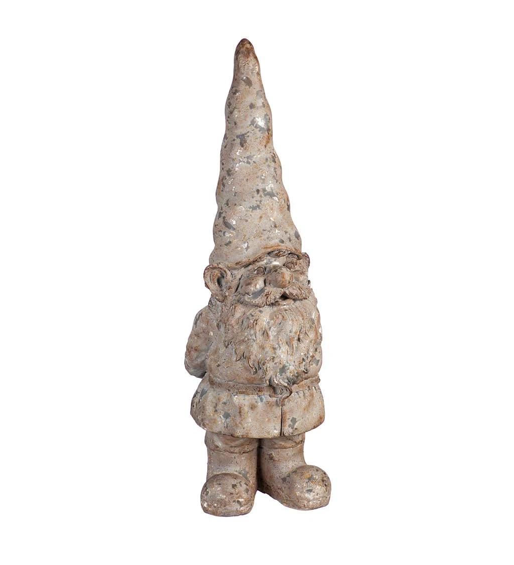 32 Inch Tall Garden Gnome Statuary - Whimsical Outdoor Decor