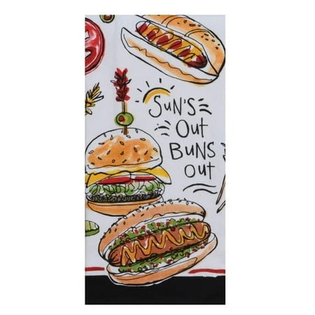 Suns Out Dual Purpose Kitchen Terry Towel - Versatile And Absorbent