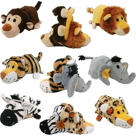 Dog-flip A Zoo Wildlife Series Assorted 12 Inch Plush Toys Case Of 3