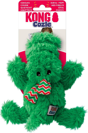 Holiday Cozie Alligator Dog Toy, Small - Perfect For Playtime And Cuddling