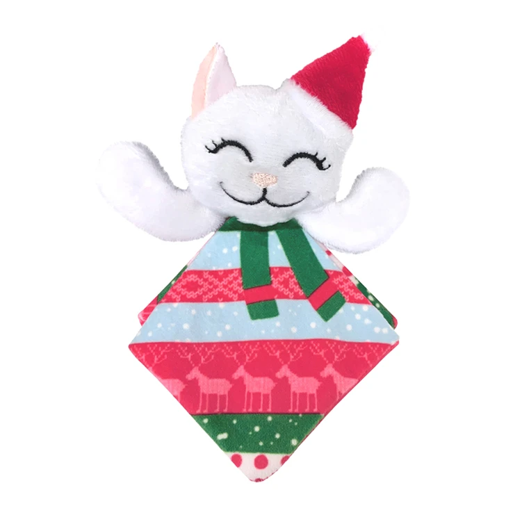 Dog Christmas Crackles Santa Kitty Plush Toy For Dogs