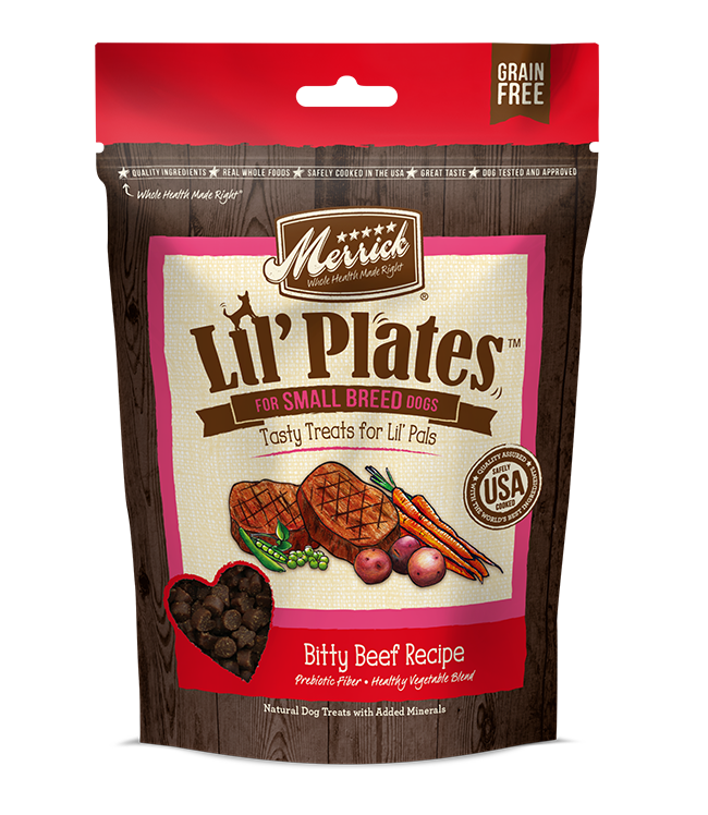 Lil Plates Small Breed Dog Treats Itty Bitty Beef, 5oz - Grain-free