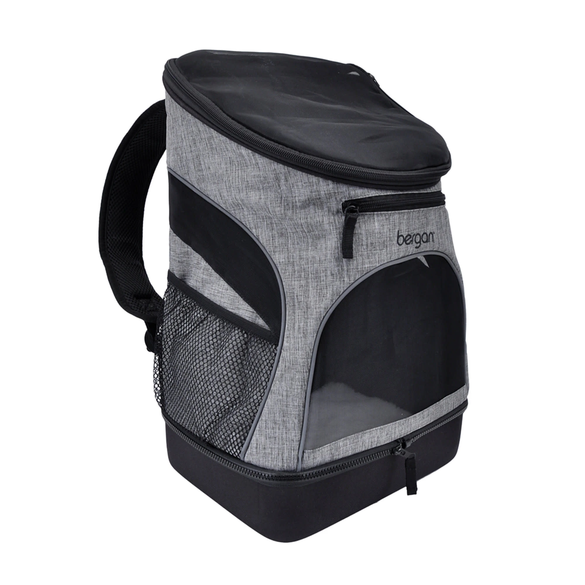 Heather Grey Medium Backpack Pet Carrier, 11.5" L X 9" W X 17.5" H