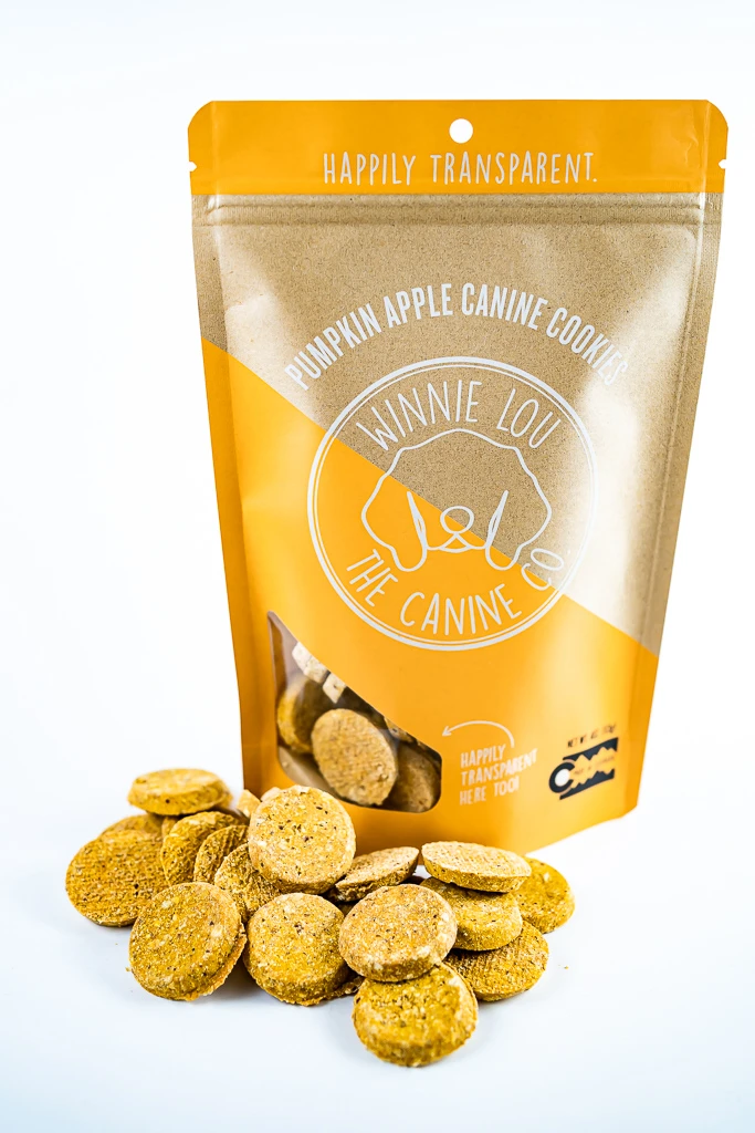 Pumpkin & Apple Canine Cookies, 4 Ounces - Healthy Dog Treats