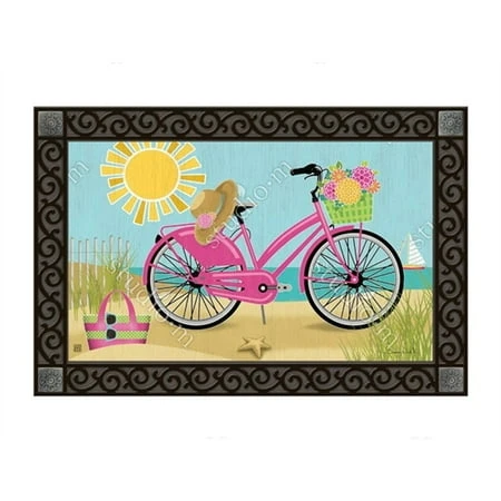 Matmate Morning Beach Ride Decorative Door Mat