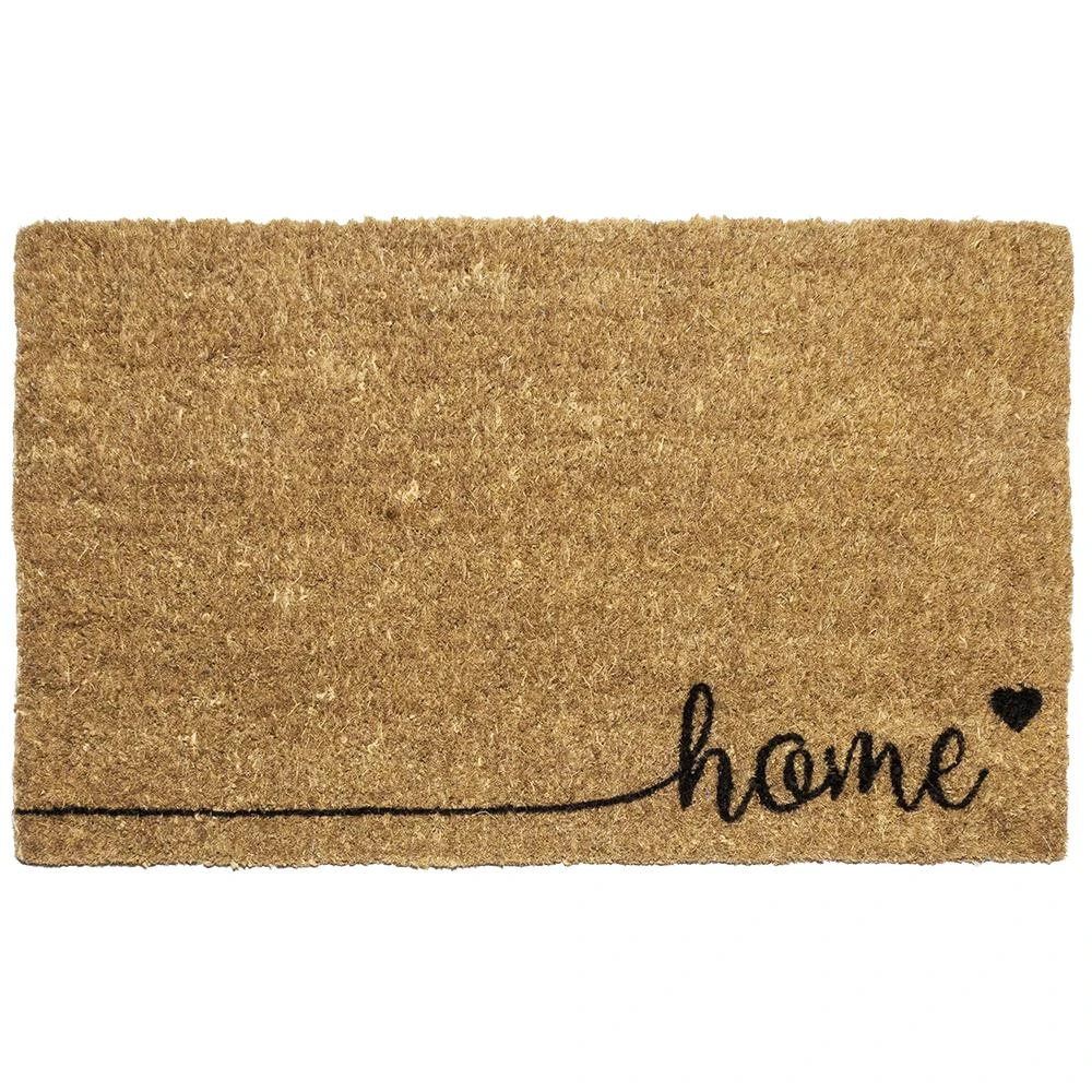 Home 18 In. X 30 In. Hand Woven Coconut Fiber Door Mat - Elegant Entryway Accessory