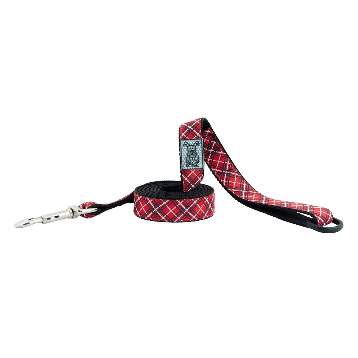 Tartan Dog Leash Red 1 Inch X 6 Feet Durable Design