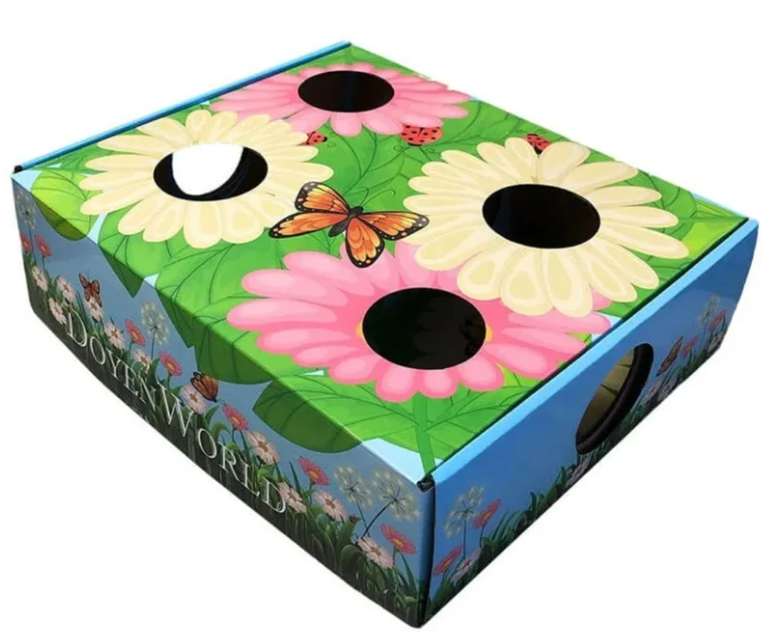 Garden Cat Puzzle Box - 11.5" X 9" Interactive Toy For Cats