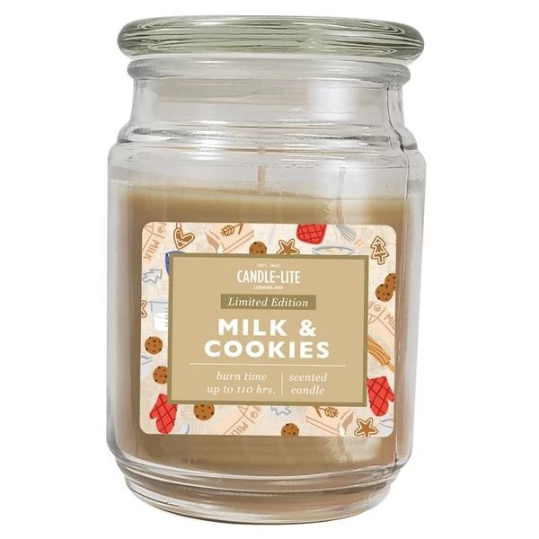 18 Ounce Milk And Cookies Scented Jar Candle