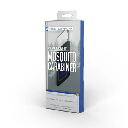 Bug Repelling Stainless Steel Carabiner Clip With Essential Oils